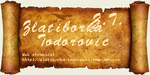 Zlatiborka Todorović vizit kartica